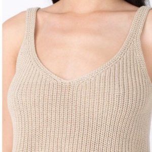American Apparel Cream Knit Crop Top